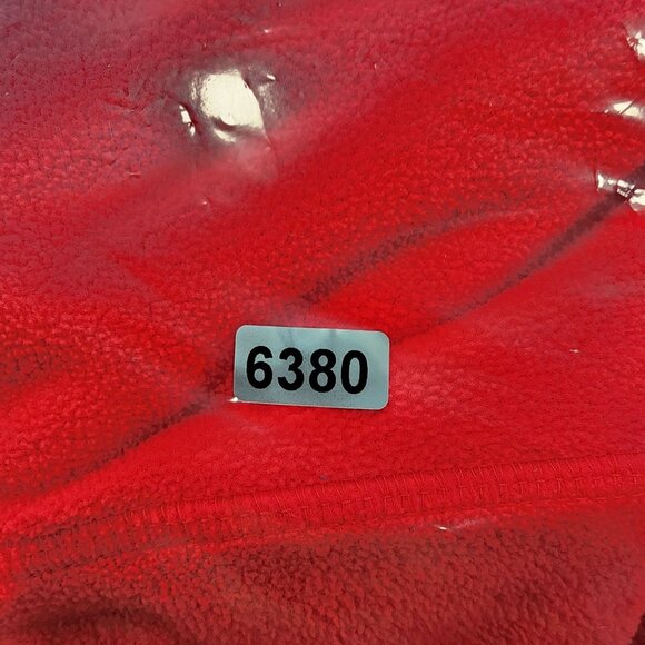 Womens Neon Red Old Navy Fleece Jacket Full Zip Mock Neck Long Sleeve Size M - Picture 12 of 12